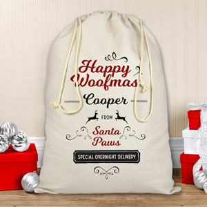 Personalised Dog Christmas Sack