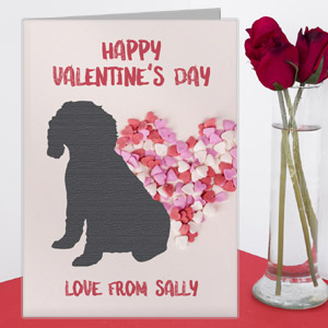 Personalised Dog Valentine's Day Card