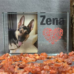 Personalised Glass Photo Block