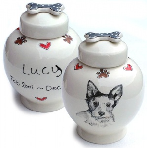 Personalised Portrait Dog Urn