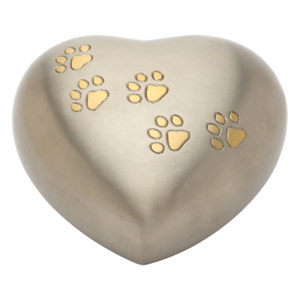 Pet Urn Hertford Pewter Heart