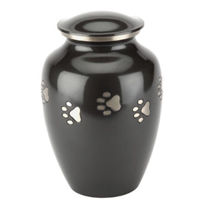Pet Urn Jarrow Black Pewter