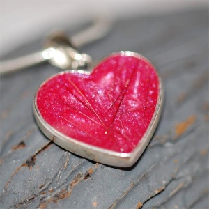 Pet Fur & Ashes Silver Heart Necklace