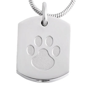 Unisex Pet Memorial Necklace - Paw