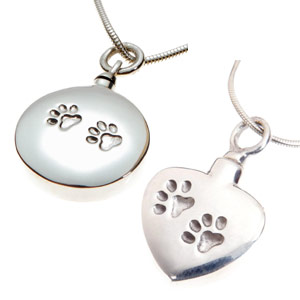 Mayfair Cremation Necklace - Indented Paw