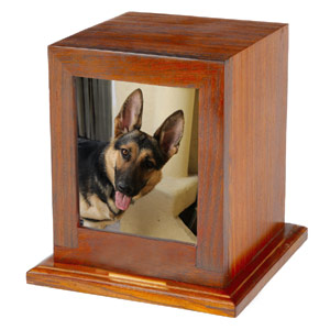 Wooden Pet Urn Bootle