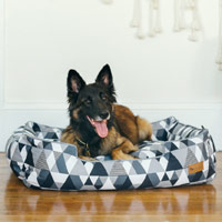 Mosaic Tuxedo Lounge Dog Bed