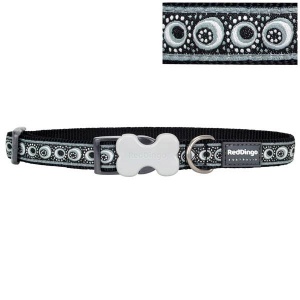 Red Dingo Cosmos Black Dog Collar