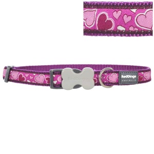 Red Dingo Dog Collar Breezy Love Purple