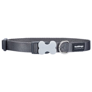 Red Dingo Cool Grey Dog Collar