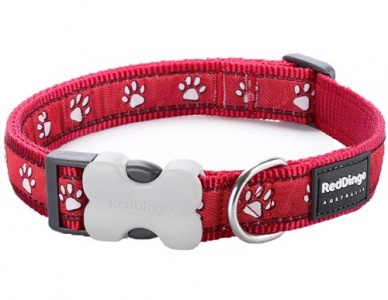 Red Dingo Dog Collar Desert Paws Red