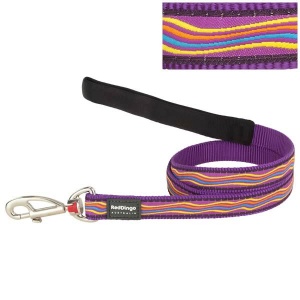 Red Dingo Dog Lead Dreamstream Purple