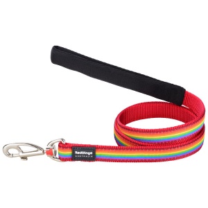 Red Dingo Dog Lead Rainbow