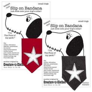 Silver Star Dog Bandanas