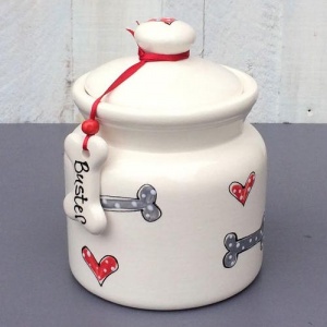 Traditional Personalised Dog Treat Jar