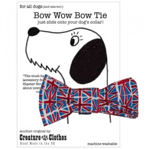 Union Jack Dog Bow Tie