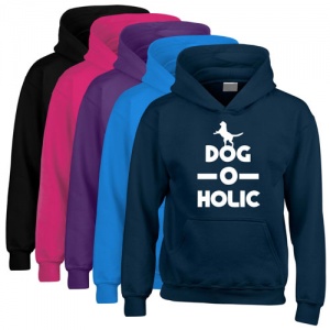 Unisex Slogan Hoodie - Dog-O-Holic