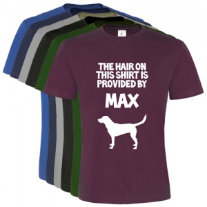 Unisex Personalised T-Shirt - Dog Hair Provided By