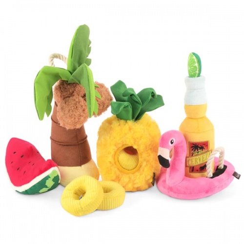 Tropical Paradise Plush Dog Toys