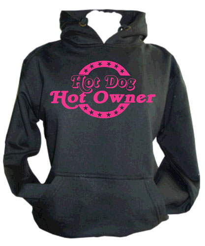 Unisex Slogan Hoodie - Hot Dog, Hot Owner