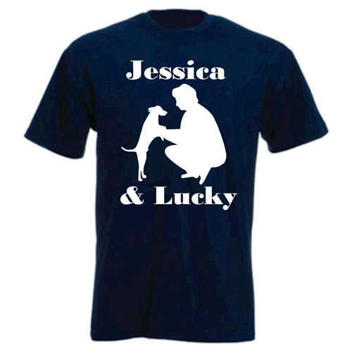 Unisex Personalised T-Shirt - Dog & Owner