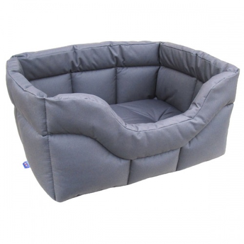 grey waterproof dog bed