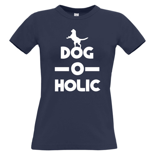 Women's Slogan T-Shirt - Dog-O-Holic
