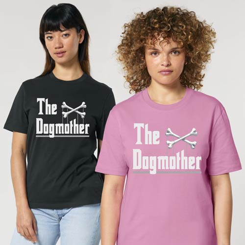 Women's TShirt The Dogmother Slogan TShirts Dog Lovers D for Dog