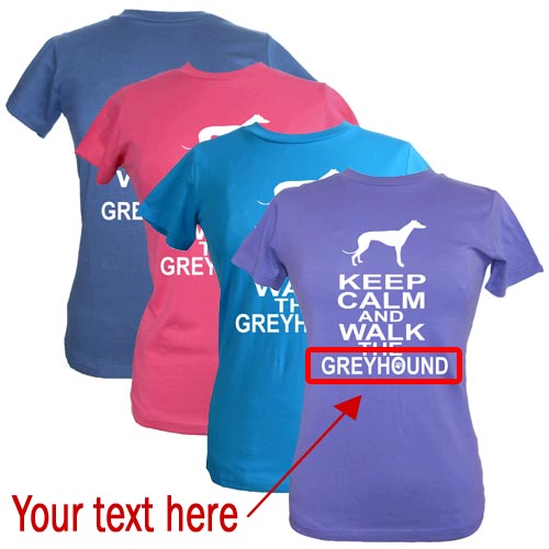 Dog Breed TShirts Keep Calm & Walk Women's Fitted Tee D for Dog