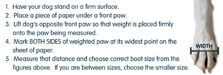 Ruffwear Paw Measurement Chart