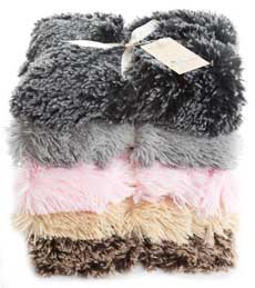Shaggy double sided faux fur luxury dog blanket