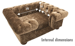 dog bed dimensions