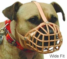 wide fit dog muzzle